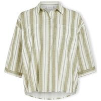 vila blusa etni 34 oversize shirt - egretoil green para mujer