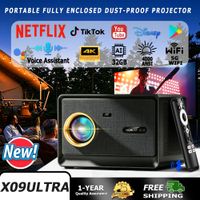 proyector ultra hd horlat de 52000 lumenes 2g 32gb android 14 enfoque automatico smart google tv cine en casa proyeccion de video proyectores para uso diurno