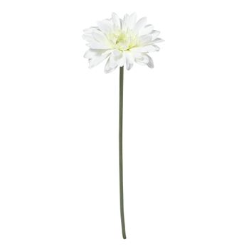 Tallo de gerbera artificial blanca h59