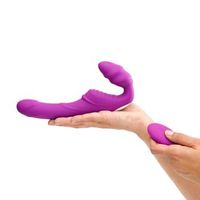 isa lila - vibrador doble penetracion con mando a distancia 3 velocidades y 6 modos de vibracion sumergible y recargable - platanomelon