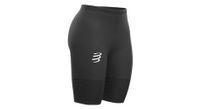 pantalon corto mujer compressport run under control negro
