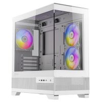 torre pc antec cx500m rgb mini tower blanco vidrio templado micro atx itx 3x usb 32