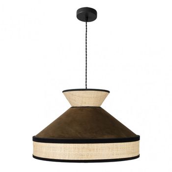 Colgante serie fabrizio en marron DE UNA LUZ FABRILAMP