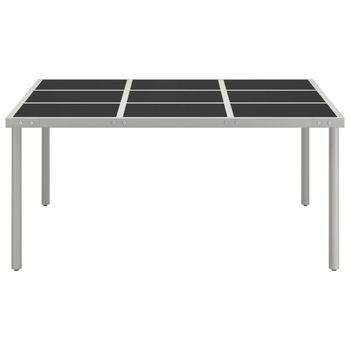 Mesa De Comedor De Jardín | Mesa De Exterior Acero Y Vidrio 170x170x74,5 Cm
