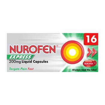 Nurofen Express 200mg Liquid Capsules 16s