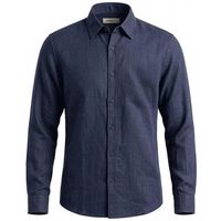 40weft camisa manga larga braid 31642670 - 56025-w1738 blu para hombre