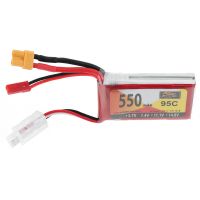bateria lipo zop power 74v 550mah 95c 2s con enchufe xt30 para drone rc