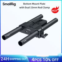 placa de montaje inferior smallrig con abrazadera doble para varillas de 15mm para sony a6500 a6600 a6300 para canon r5 r6 para sony a7siiia7iii -5609