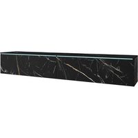 mueble de tv lowboard d 180 cm mueble de television mueble de salon con iluminacion led color san sebastian