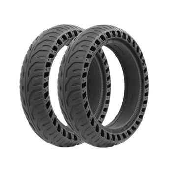 ✅Ruedas Patinete Xiaomi / Cecotec Macizas Antipinchazos 8'5 Pulgadas Pro 2 / M365 / 1S / Essential / Mi Scooter 3 / Bongo Serie A / Wispeed - Sólido, Agujereada, Cubierta, Neumáticos, Recambios