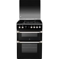indesit id60g2k 60 cm gas cooker - black black