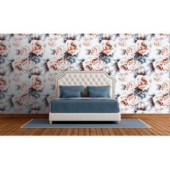 Fotomural Vinilo Zen Rosas Acuarela 350 X 250 Cm
