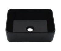 lavabo - lavamanos 40x30x13 cm ceramica negro