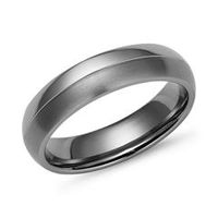 anillo de titanio combinacion matebrillante
