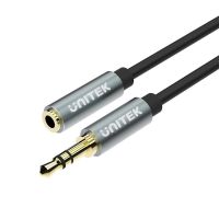 cable de audio unitek y-c932abk 35mm macho a macho 1 m negro gris