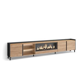 Mueble Tv, Televisión, Muebles De Salón, Almacenaje, 315x61x35 Cm, Para Tv Hasta 80
