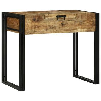 Mesas De Tocador | Mesa De Maquillaje De Dormitorio Marrón Madera Maciza De Mango