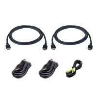 kit de cables kvm seguro aten 18 m usb hdmi doble monitor