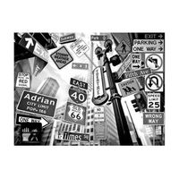 papel pintado 3d - por todas partes se va a manhattan 350x270 cm