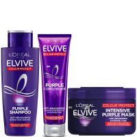 loreal paris elvive colour protect anti-brassiness purple routine