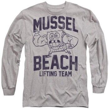 Spongebob Squarepants Tops y Camisetas Mussle Beach Lifting Team para hombre