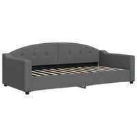 sofa cama  cama para adulto  sofa convertible sin colchon tela gris oscuro 90x200 cm