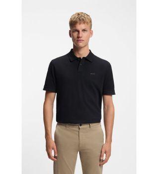 BOSS para hombre. 50507813 Polo Prime marino (S), Casual, Algodón, Manga corta