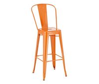 taburete industrial aiden de metal pulverizado 52x44x115 cm
