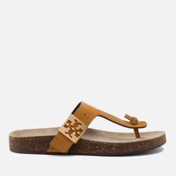 Tory Burch Women's Mellow Suede Toe-Post Sandals - UK 3.5