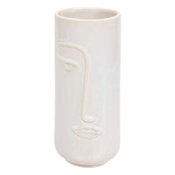 Factory Cuadros Jarrón Decorativo Forma Rostro Soleya Cerámica 25 Cm Alto