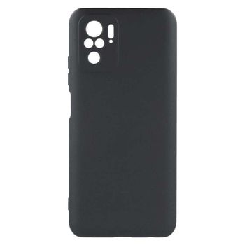 Funda para móvil La Casa de las Carcasas Silicona Microfibra Negra resistente para Xiaomi Redmi Note 10
