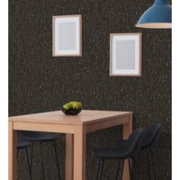 papel pintado vinilico lavable texturizado con inserciones en relieve color metalizado - murat 676301 de gaulan - rollo de 10 m x 106 m