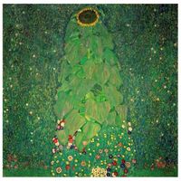 legendarte - cuadro lienzo impresion digital - el girasol - gustav klimt - decoracion pared cm 90x90