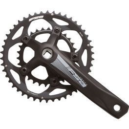 Fsa Juego De Bielas Y Platos Tempo Adventure Jis 110/80 Bcd 175 Mm 46x30d 2x10/11v Aluminio Negro