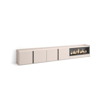 Mueble tv, televisión, muebles de salón, almacenaje, 315x35x50cm, para tv hasta 80