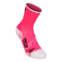 uyn runners one short calcetines para correr mujeres - rosa blanco