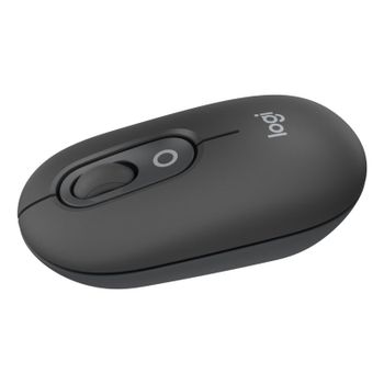 Logitech Pop Mouse Ratón Inalámbrico Compacto con Función de Emojis Personalizables Grafito