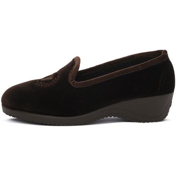 Valleverde Pantuflas MARRONE para mujer