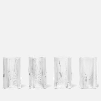 Ferm Living Ripple Verrines - Set of 4 - Clear