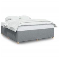 cama sin colchon tela gris claro 180x200 cm vidaxl