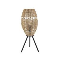 lampara de mesa de yute kiko - nature