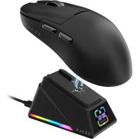 raton ajazz inalambrico 42000 dpi ultraligero base magnetica pantalla rgb