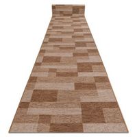 alfombra de pasillo con refuerzo de goma  icona beige 80cm 80x880 cm