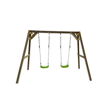 Columpio Doble De Madera Cuadrada Masgames Xylo Xl