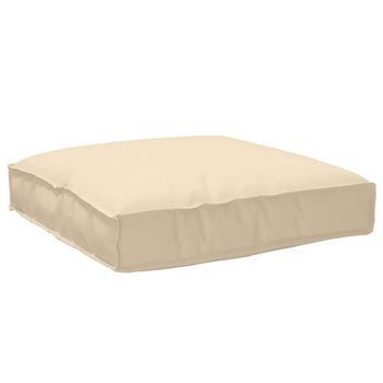 Cojín Tela Oxford Beige 80 X 80 X 12 Cm Vidaxl