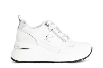 running de mujer abrochado con cremallera. white 36