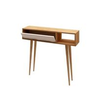 consola de madera oseyo - 100 x 30 x 94 cm - marron