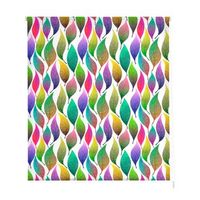 estoralis - estor enrollable translucido  estampado flores  130 x 180 cm anchoalto tamano tela 127 x 175 cm  f-3137 unico