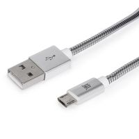 maillon cable micro usb metal 1m plata