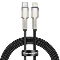 cable metalico de carga rapida baseus cafule pd 20w tipo c to ip para iphone 11 12 13 14 14 plus 14 pro max y ipad